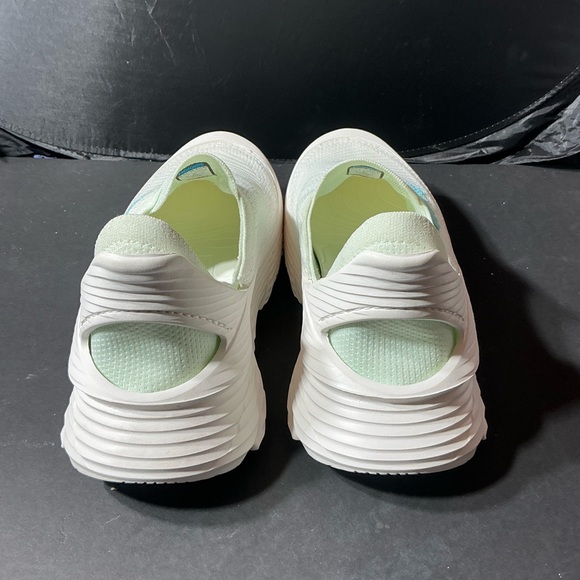 Hoka white slide athletic shoe main image 8